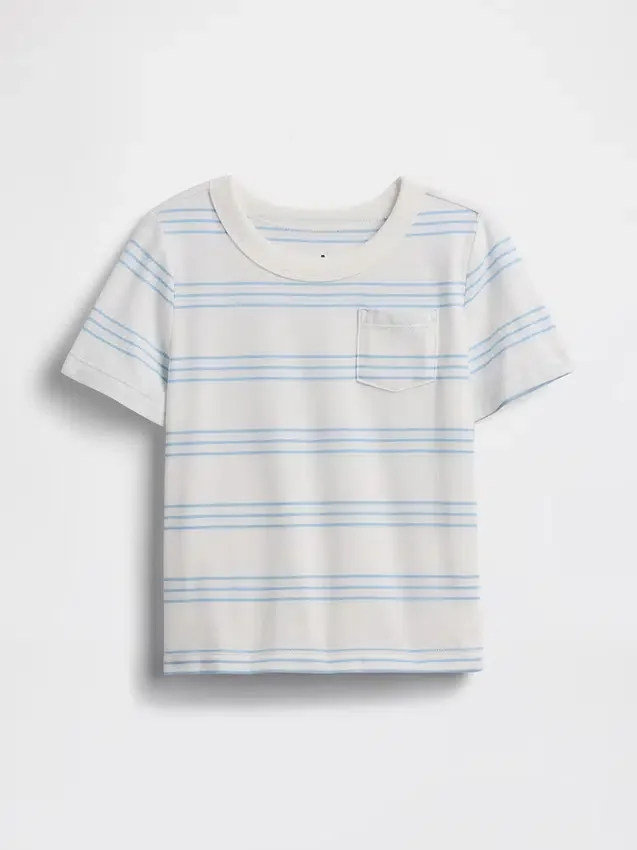 Τ-shirt με τσέπη για βρέφη & νήπια, σε συνδυασμό χρωμάτων