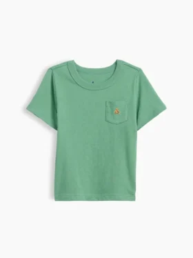 Τ-shirt με τσέπη για βρέφη & νήπια, σε συνδυασμό χρωμάτων
