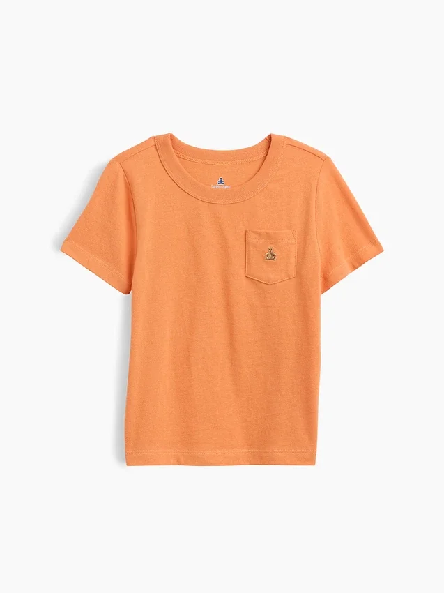 Τ-shirt με τσέπη για βρέφη & νήπια, σε συνδυασμό χρωμάτων