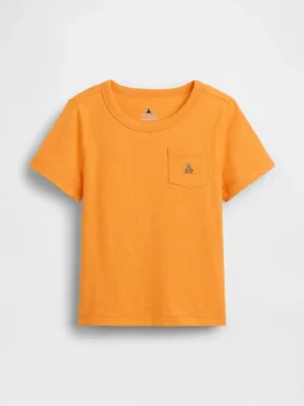 Τ-shirt με τσέπη για βρέφη & νήπια, σε συνδυασμό χρωμάτων