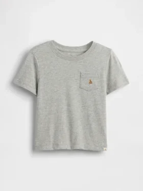 Τ-shirt με τσέπη για βρέφη & νήπια, σε συνδυασμό χρωμάτων