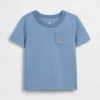 Τ-shirt με τσέπη για βρέφη & νήπια, σε συνδυασμό χρωμάτων