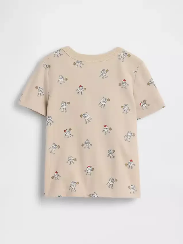 Τ-shirt με τσέπη για βρέφη & νήπια, σε συνδυασμό χρωμάτων
