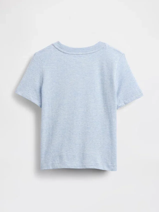 Τ-shirt με τσέπη για βρέφη & νήπια, σε συνδυασμό χρωμάτων