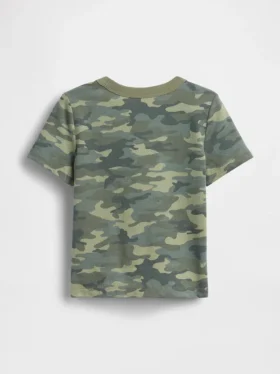 Τ-shirt με τσέπη για βρέφη & νήπια, σε συνδυασμό χρωμάτων