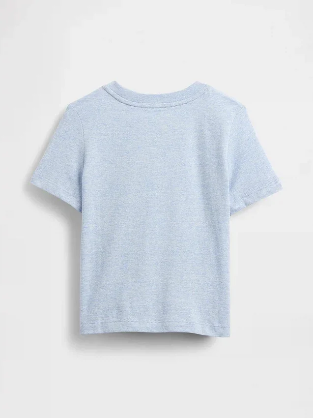 Τ-shirt με τσέπη για βρέφη & νήπια, σε συνδυασμό χρωμάτων