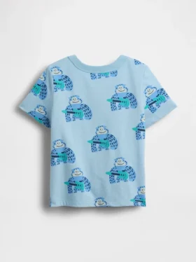 Τ-shirt με τσέπη για βρέφη & νήπια, σε συνδυασμό χρωμάτων