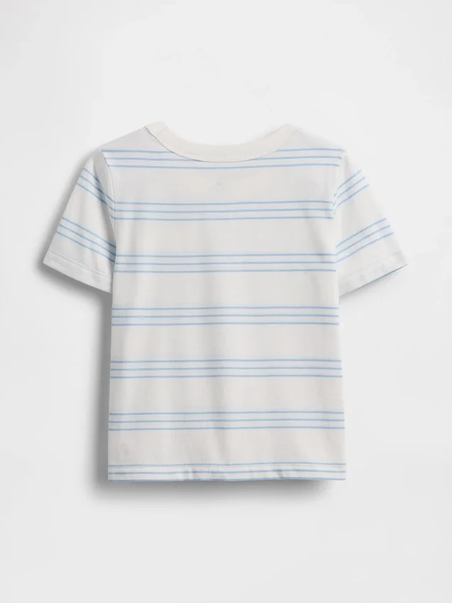 Τ-shirt με τσέπη για βρέφη & νήπια, σε συνδυασμό χρωμάτων