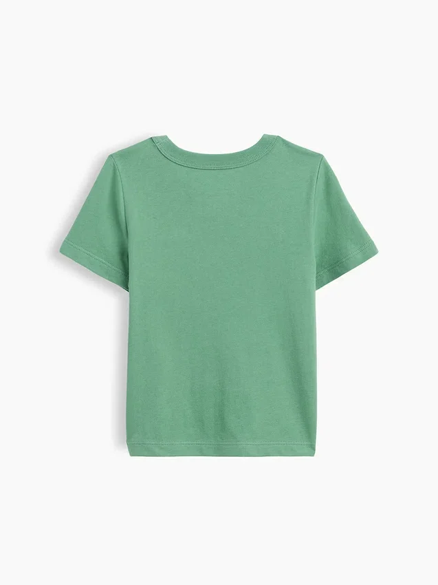 Τ-shirt με τσέπη για βρέφη & νήπια, σε συνδυασμό χρωμάτων