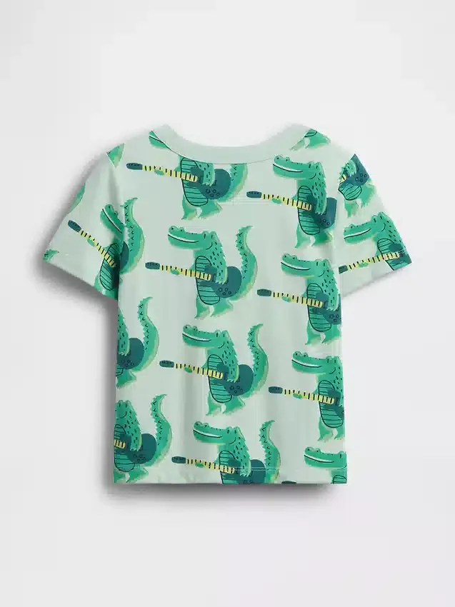 Τ-shirt με τσέπη για βρέφη & νήπια, σε συνδυασμό χρωμάτων