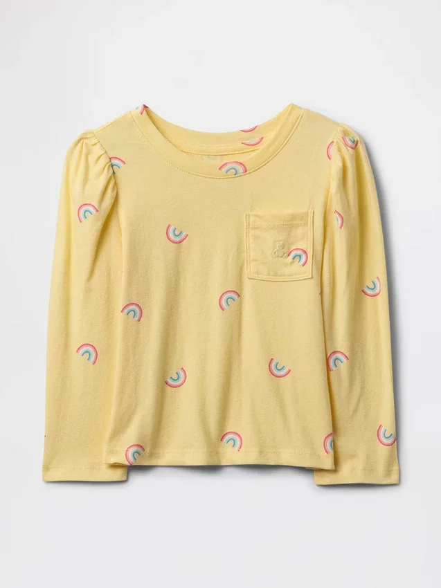 T-shirt με τσέπη για βρέφη & νήπια, σε συνδυασμούς χρωμάτων