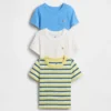 T-shirt με τσέπη για βρέφη & νήπια, σε συνδυασμούς (πακέτο 3 τεμαχίων)