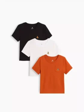 T-shirt με τσέπη για βρέφη & νήπια, σε συνδυασμούς (πακέτο 3 τεμαχίων)