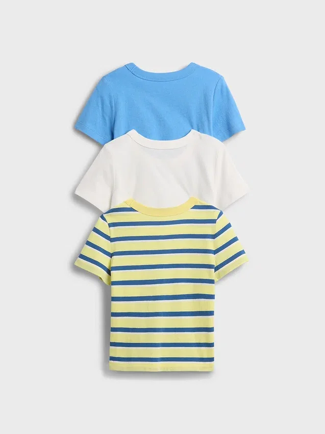 T-shirt με τσέπη για βρέφη & νήπια, σε συνδυασμούς (πακέτο 3 τεμαχίων)
