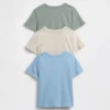 T-shirt με τσέπη για βρέφη & νήπια, σε συνδυασμούς (πακέτο 3 τεμαχίων)