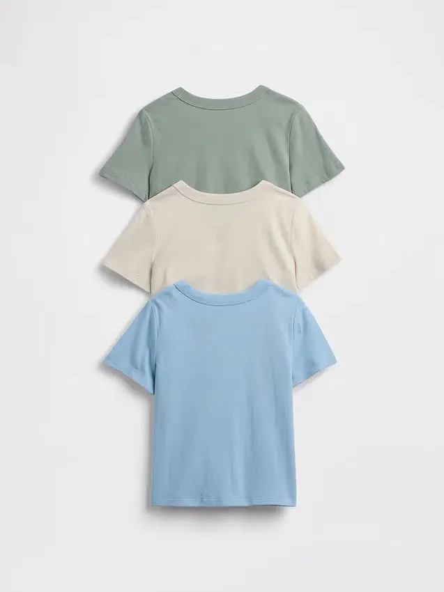 T-shirt με τσέπη για βρέφη & νήπια, σε συνδυασμούς (πακέτο 3 τεμαχίων)