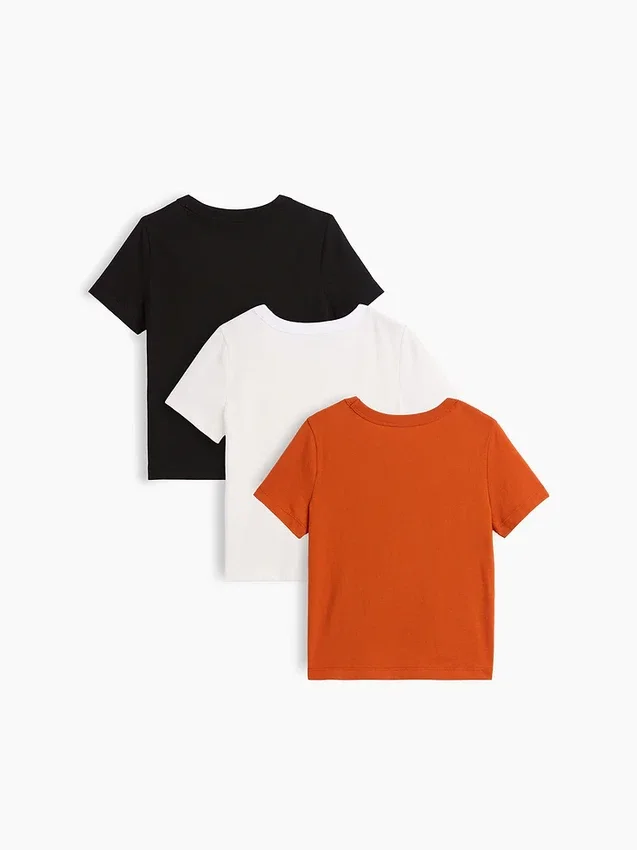 T-shirt με τσέπη για βρέφη & νήπια, σε συνδυασμούς (πακέτο 3 τεμαχίων)