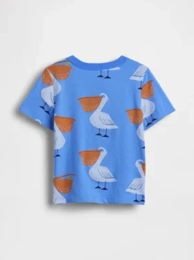 T-shirt με τσέπη και τυπωμένα μοτίβα για βρέφη & νήπια, ιδανικό για συνδυασμούς
