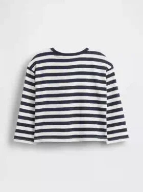 T-shirt με τσέπη σε σχήμα καρδιάς για βρέφη & νήπια, σε συνδυασμό χρωμάτων