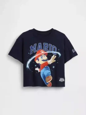 Τ-shirt με υπερμεγέθη γραφικά Super Mario για νήπια