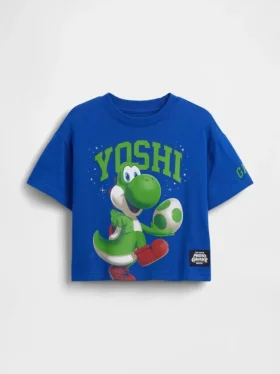 Τ-shirt με υπερμεγέθη γραφικά Super Mario για νήπια