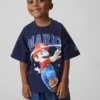 Τ-shirt με υπερμεγέθη γραφικά Super Mario για νήπια