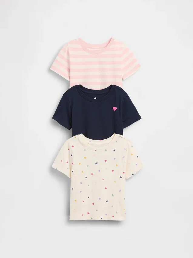 T-shirts για βρέφη & νήπια, για συνδυασμούς (σετ 3 τεμαχίων)