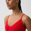 Τριγωνικό μπραλέτ χωρίς ραφές με ραβδώσεις