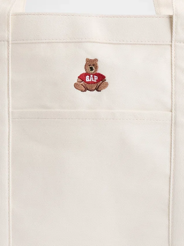 Τσάντα tote από τζιν με λογότυπο Brannan Bear