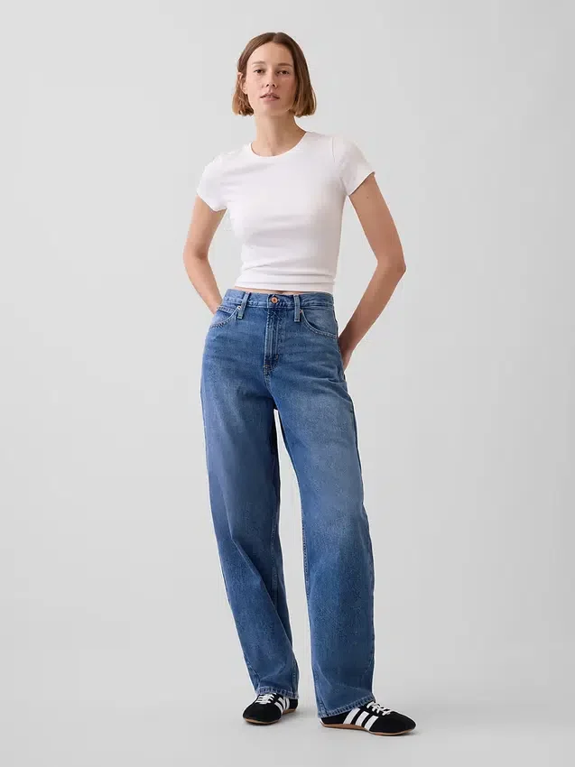 Τζιν Barrel με ψηλή μέση