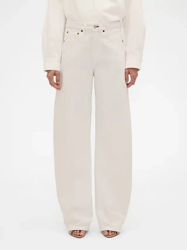 Τζιν GAP × Victoria Beckham με ψηλή μέση και καμπύλη γραμμή