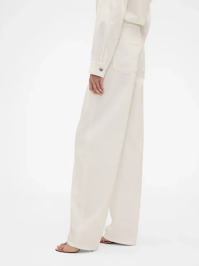 Τζιν GAP × Victoria Beckham με ψηλή μέση και καμπύλη γραμμή