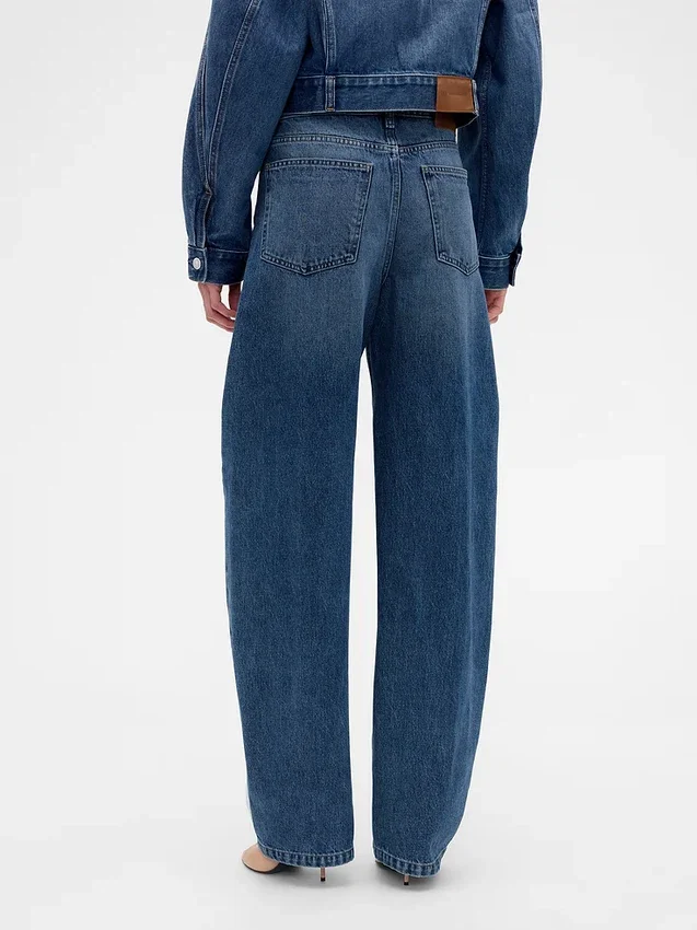 Τζιν GAP × Victoria Beckham με ψηλή μέση και καμπύλη γραμμή