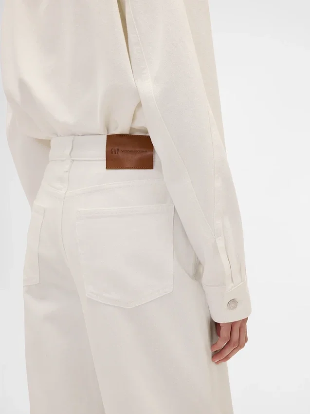 Τζιν GAP × Victoria Beckham με ψηλή μέση και καμπύλη γραμμή
