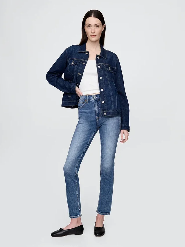 Τζιν Vintage Slim με ψηλή μέση