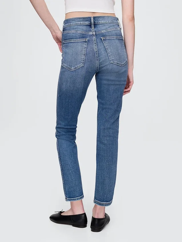 Τζιν Vintage Slim με ψηλή μέση