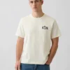 Βαρύ, άνετο T-shirt με γραφικά