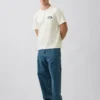 Βαρύ, άνετο T-shirt με γραφικά