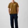 Βαρύ, άνετο T-shirt με γραφικά