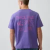 Βαρύ, άνετο T-shirt με γραφικά