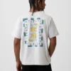 Βαρύ, άνετο T-shirt με γραφικά