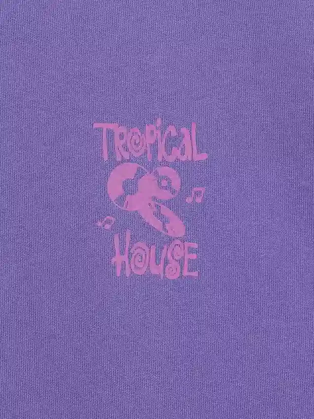 Βαρύ, άνετο T-shirt με γραφικά