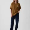 Βαρύ, άνετο T-shirt με γραφικά