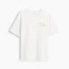 Βαρύ, άνετο T-shirt με γραφικά