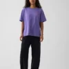 Βαρύ, άνετο T-shirt με γραφικά
