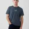 Βαρύ, χαλαρό T-shirt με λογότυπο