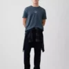 Βαρύ, χαλαρό T-shirt με λογότυπο