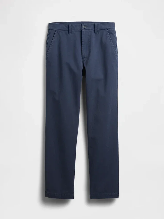 Βαρύ κακάκι σε ύφασμα twill με χαλαρή, ίσια γραμμή