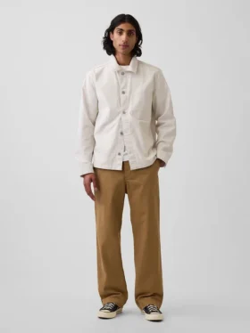 Βαρύ καμβά τύπου twill, χακί σε χαλαρή γραμμή εμπνευσμένη από τη δεκαετία του '90