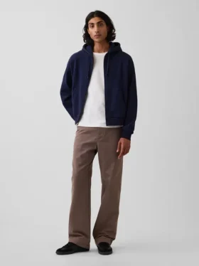 Βαρύ καμβά τύπου twill, χακί σε χαλαρή γραμμή εμπνευσμένη από τη δεκαετία του '90